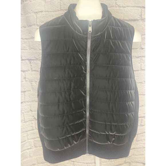 Athleta Hanover Hybrid Vest Puffer Jacket Black Size 2X Ladies - Picture 9 of 10
